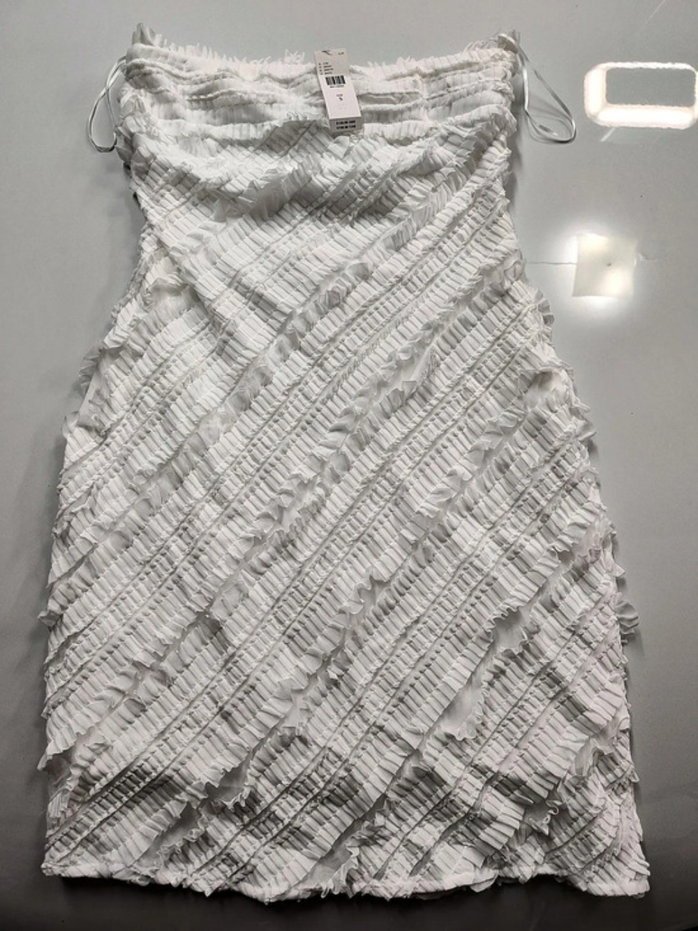 endless rose (Anthropologie) Textured Mini Dress in White Size Small NWT